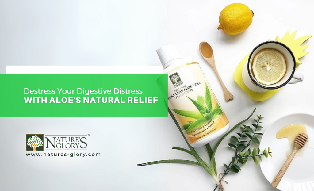 Destress Your Digestive Distress with Aloe's Natural Relief  Nature's Glory