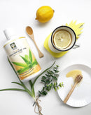Yummy Aloe Vera Juice With Some Honey And Lemon Added!