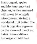 Eden Apple Cherry Butter  482g Organic