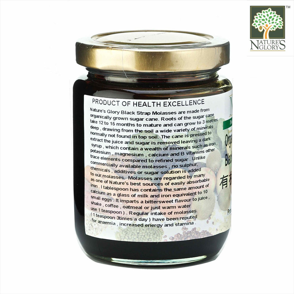 Blackstrap Molasses 450g Organic Nature's Glory Singapore