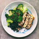 Broccoli with Shiitake Mushroom Omelette