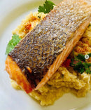 Salmon Fillet with Cauliflower Mash