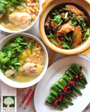 Chicken Braised, Chicken Macaroni Soup with Plenty of Parsley Garnishing