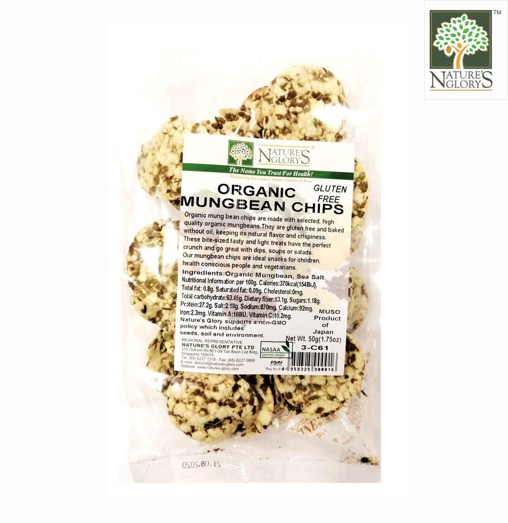 Organic Mung Bean Chip Gluten Free Nature's Glory Singapore