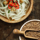Udon Whole Wheat Noodles in Hot Broth