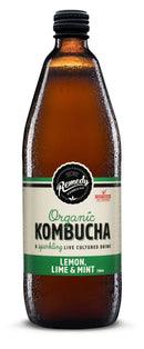 Remedy Organic Kombucha Lemon Lime & Mint 750ml