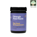 Omega Nutrition Flaxseed Oil Capsules 150/250 Caps Organic (BB: 250caps-Oct 2027, 150caps-Feb 2027)