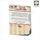 Zum Bar Goat's Milk Soap. Betsy Bar, Lavender-Lemon 3oz - Back View