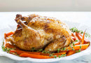 Roast Chicken & Carrots garnished with Herbs