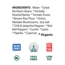 Chili with Organic Great Northerns, Barley, & Spices Eden 411g(BB: Feb 08,2028)
