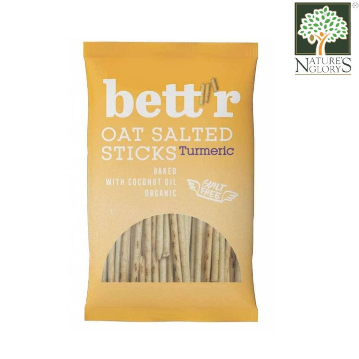 Bett'r Organic Oat Salted Sticks Turmeric 50g (BB: Jan 23,2025)