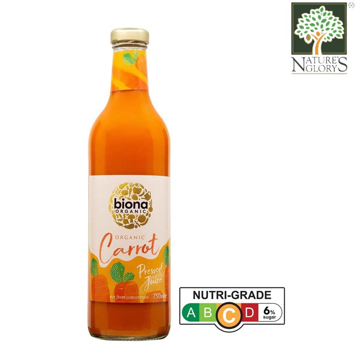 Biona Carrot Juice Pressed Organic 750ml (BB: March 03,2025)