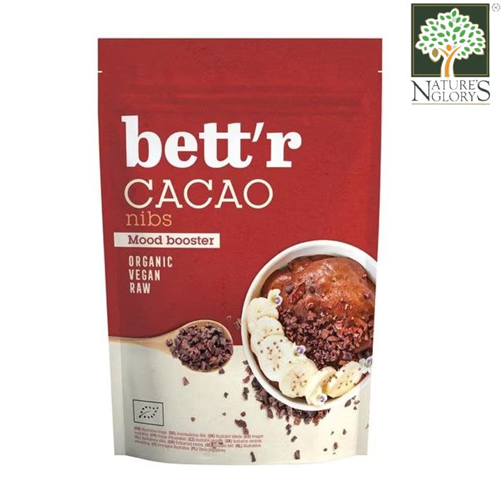 Bett'r Cacao Nibs Organic Vegan Raw 200g (BB: October 04,2024)