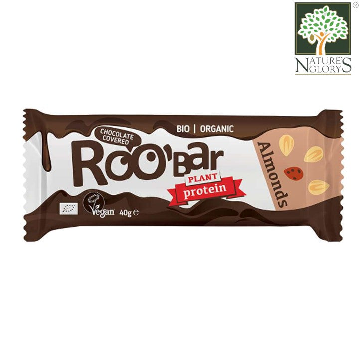 Roobar Organic Almond & Protein Bar 40g (BB: June 10,2025)