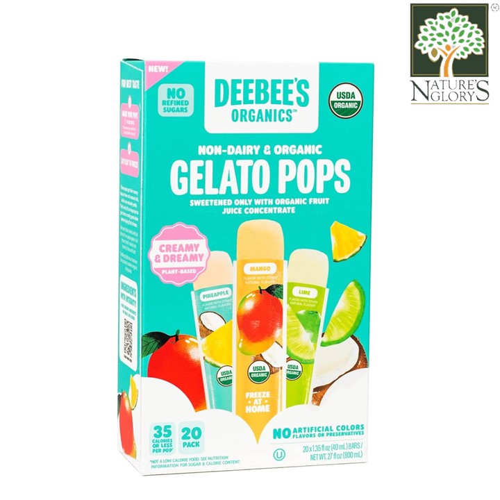 DeeBee's Organics Gelato Pops 400ml (BB: July 02,2025)