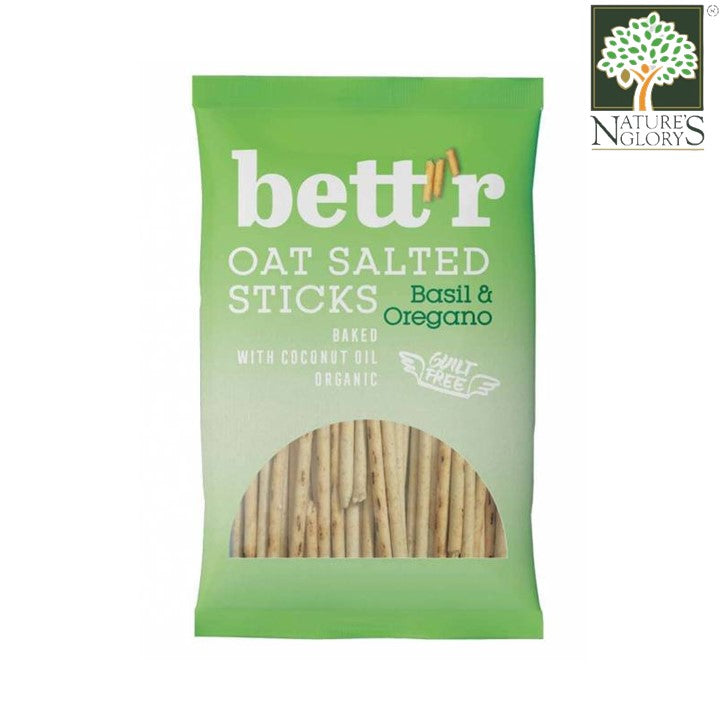 Bett'r Organic Oat Salted Sticks Basil & Orange 50g(BB : Oct 03,2024)