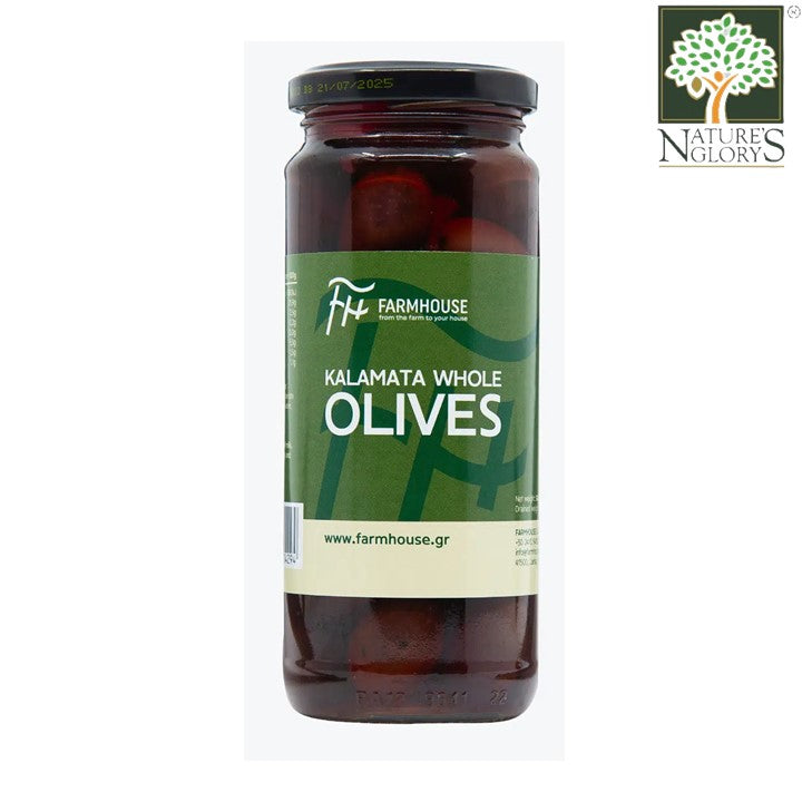 Kalamata Pitted Olives Jar Farmhouse 340g (BB: July 21,2025)