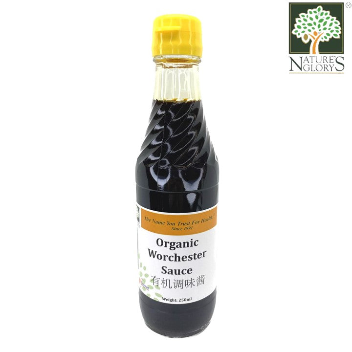 Organic Worcester Sauce Nature's Glory 250ml(BB: Approx 1 year)
