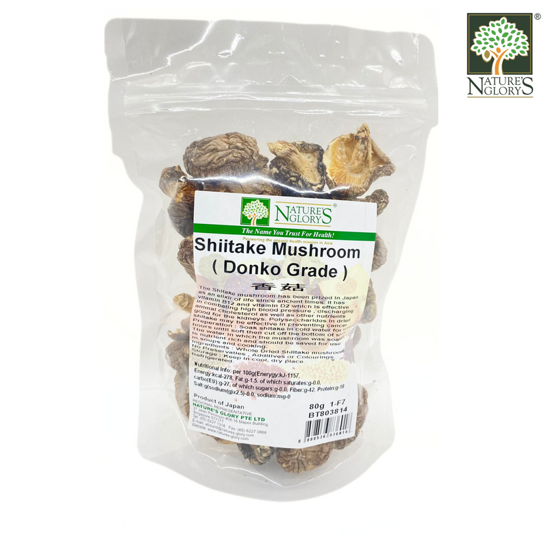 Shiitake (Donko Grade) Nature's Glory 80g (Best before: Approx.1 year)