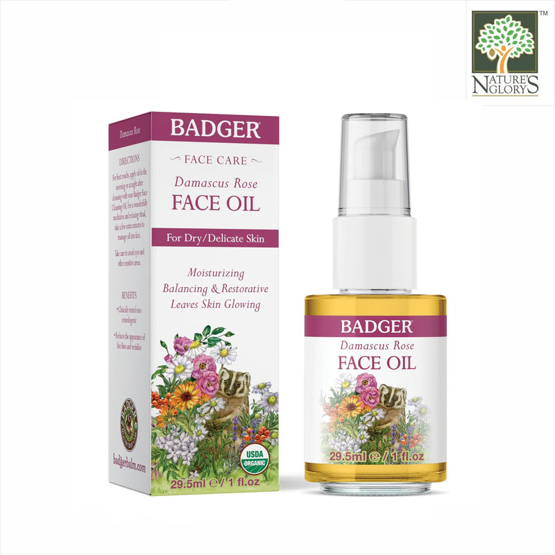 Damascus Rose Face Oil Badger 29.5mL