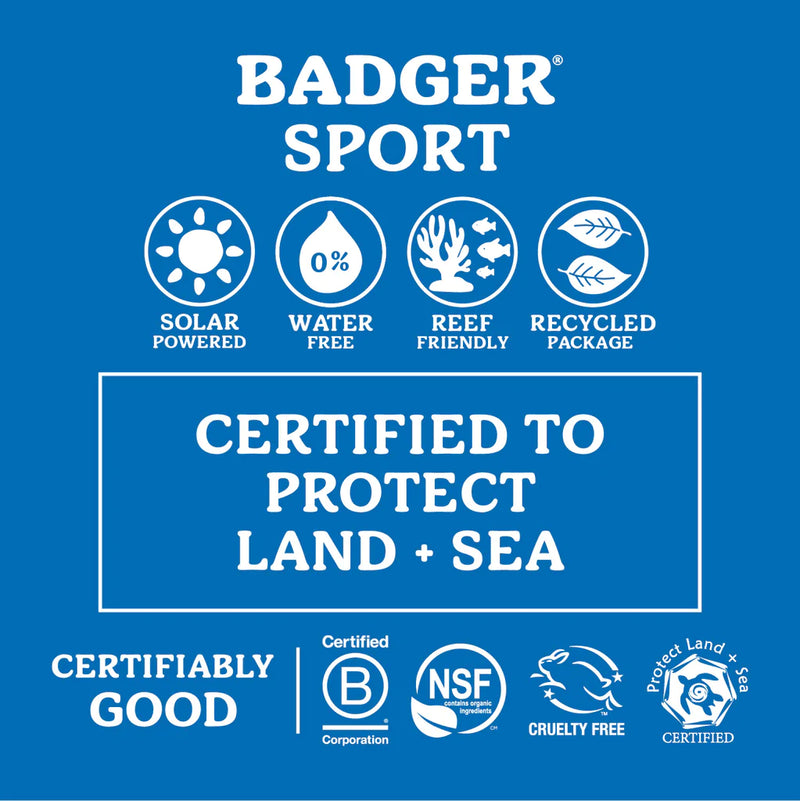 SPF 40 Sport Mineral Sunscreen Cream Badger 87ml(BB: April 30,2025)