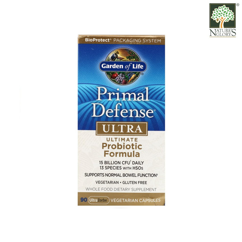 Garden of Life Primal Defense Ultra Probiotic 90 Vegan Caps Box Cover