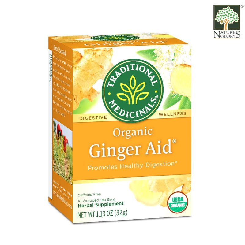 Traditional Medicinals Ginger Aid Tea 16 bags Organic