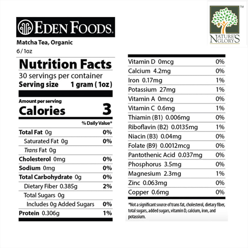 Eden Organic Matcha Powder 30g(BB: Jan 10,2026)