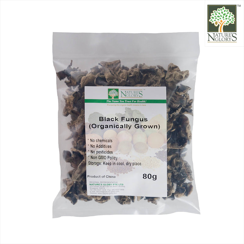 Black Fungus (Organically Grown) Nature's Glory 80g
