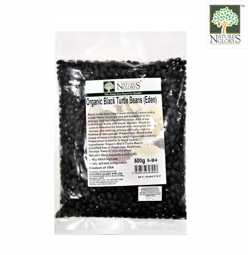 Black Turtle Bean (Eden) Nature's Glory Organic 500g