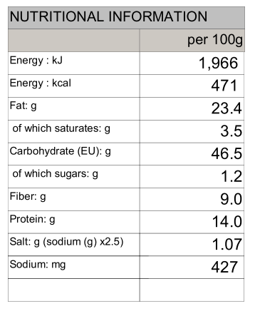 Brown Rice Cracker Black Sesame Nature's Glory 75g