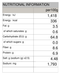 Buckwheat Ramen with Soup Stock Nature's Glory 88g - Nutritional Information