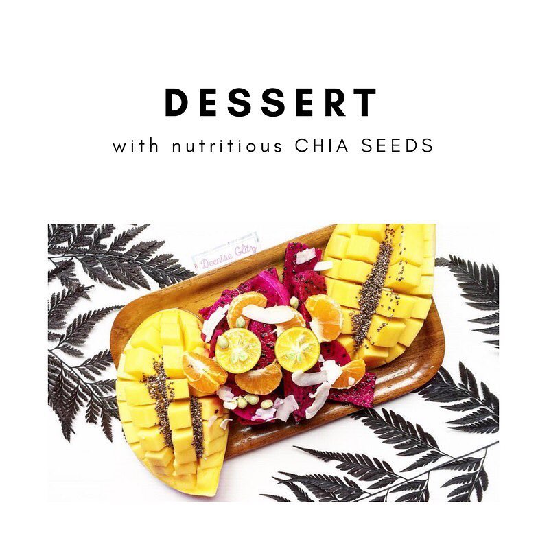 (Soaked) Chia Seeds Mango Dragon Fruit Dessert