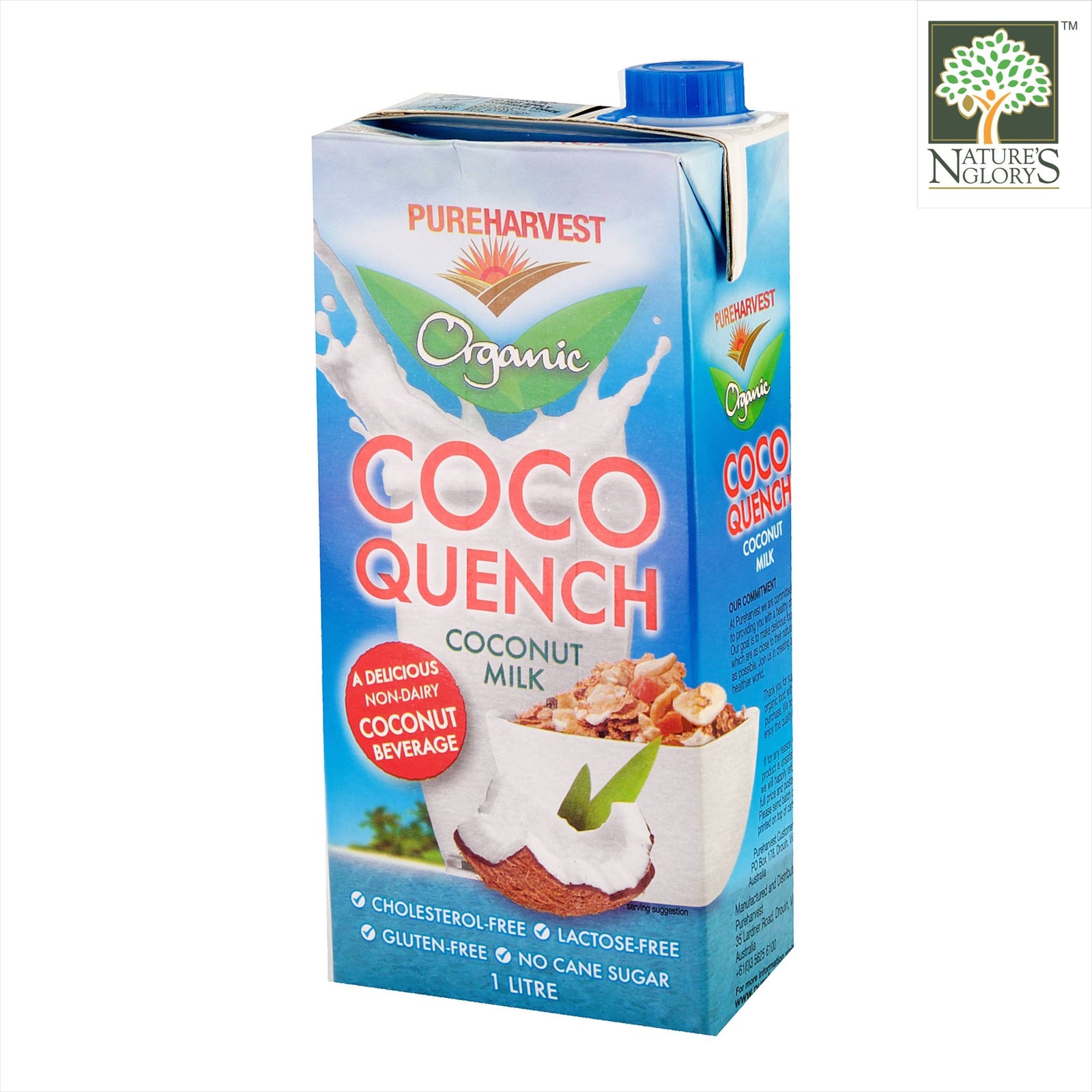 PureHarvest Coco Quench Coconut Milk Organic - Nature's Glory Singapore