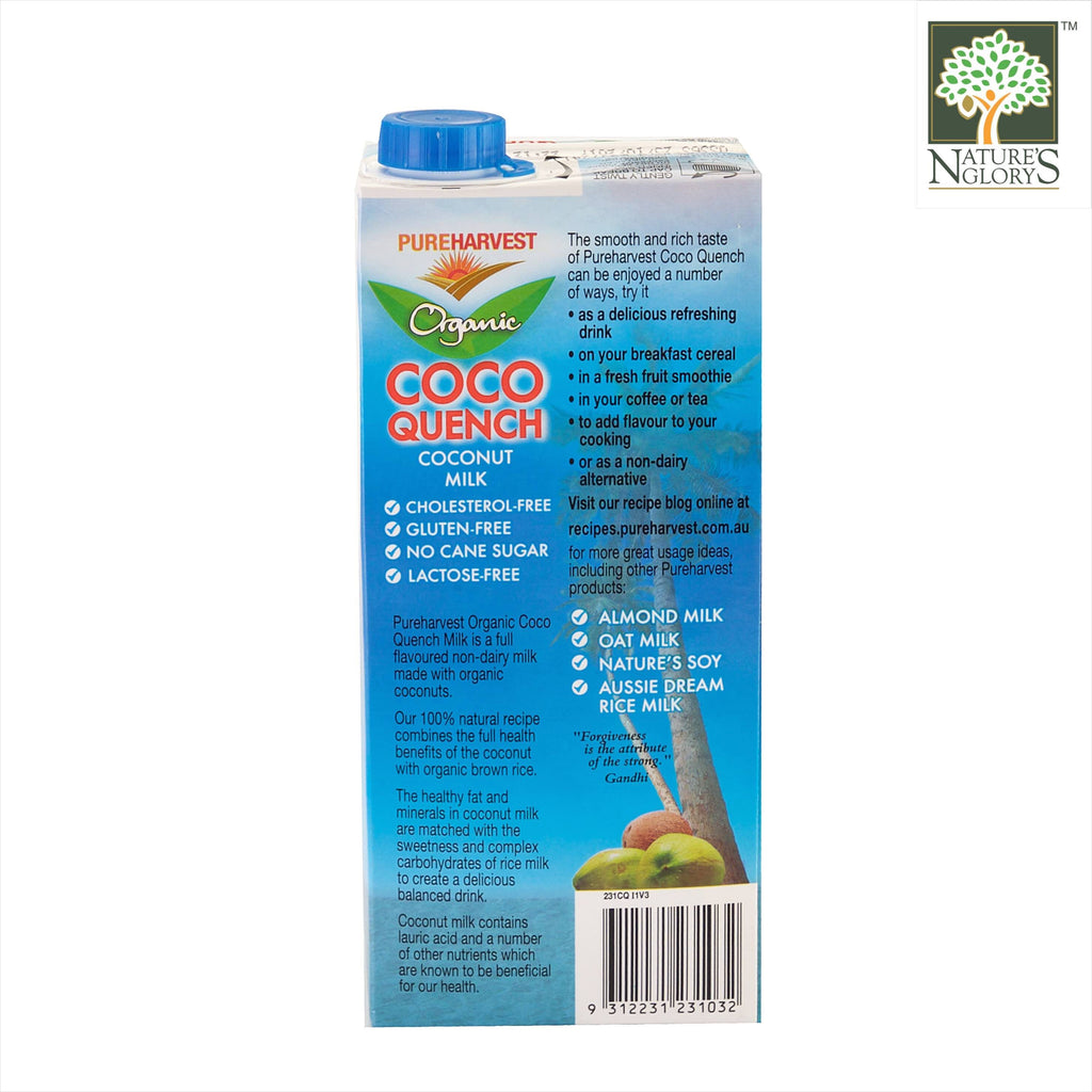 PureHarvest Coco Quench Coconut Milk Organic Nature's Glory Singapore