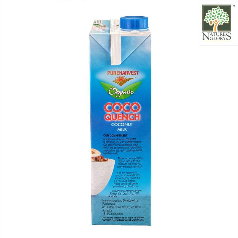PureHarvest Coco Quench Coconut Milk 1litre Organic - Product Description View 3