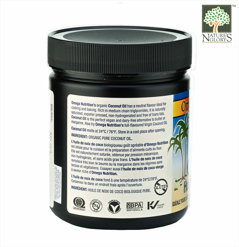 Coconut Oil Omega Nutrition 454g Organic - View 2