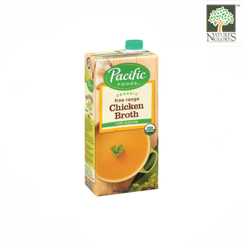 Organic Free Range Chicken Broth, Pacific Foods 946ml