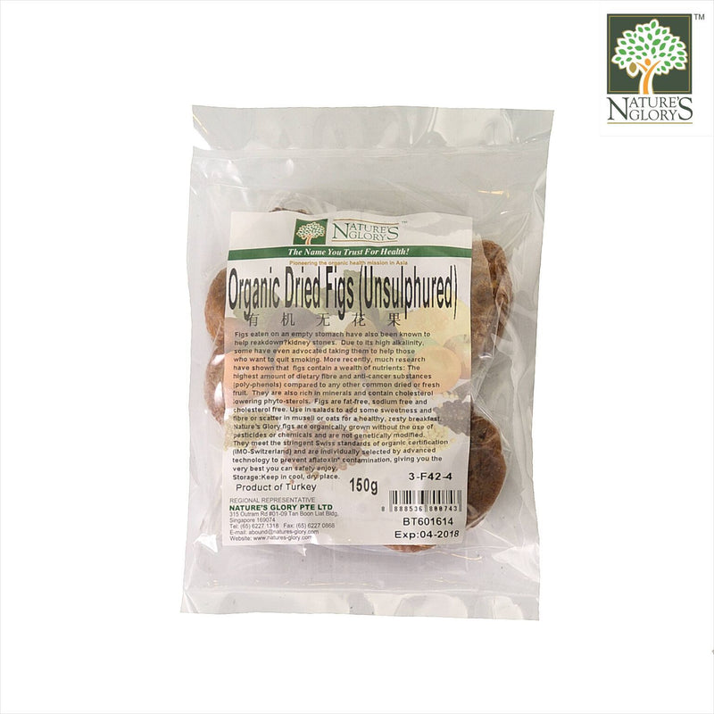 Dried Figs (Unsulphured) Nature's Glory 150g Organic