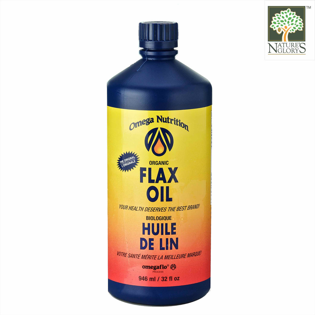 Flax Seed Oil Omega Nutrition 237ml/946ml Organic Nature's Glory Singapore