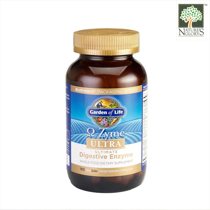 Garden of Life Ω-Zyme Ultra Digestive Enzyme Blend 180 Caps