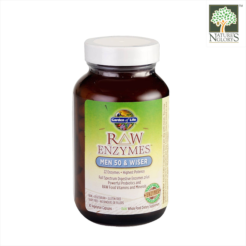 Garden of Life Raw Enzymes Men 50 & Wiser Organic 90 vcaps 