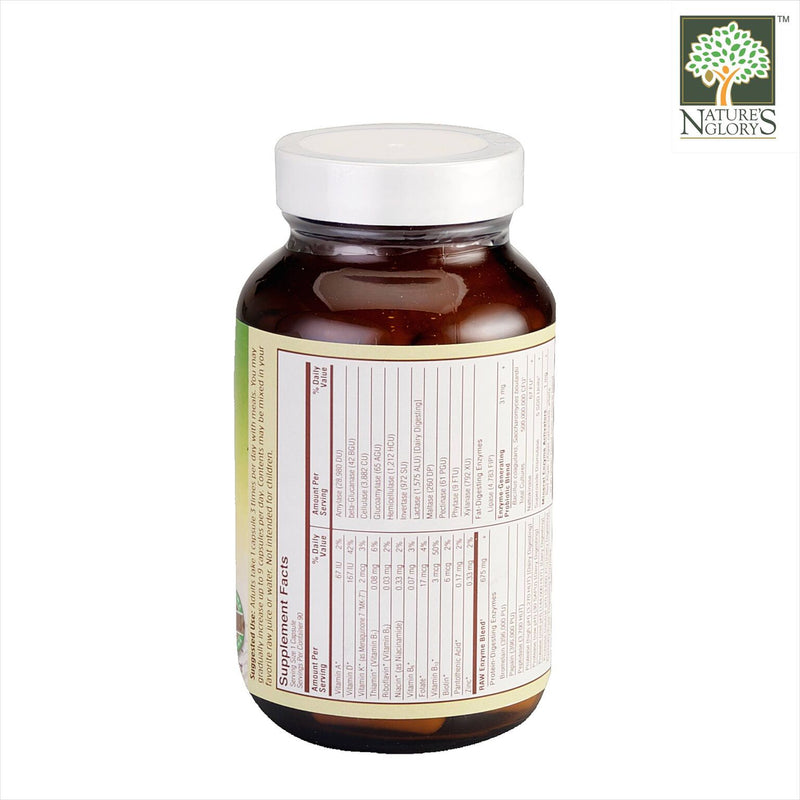 Garden of Life Raw Enzymes Men 50 & Wiser Organic 90 vcaps - Bottle Product Description View 1
