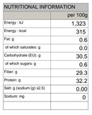 Organic Green Tea Nature's Glory 2g x 10 tea bags - Nutritional Information