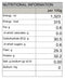 Organic Green Tea Nature's Glory 2g x 10 tea bags - Nutritional Information