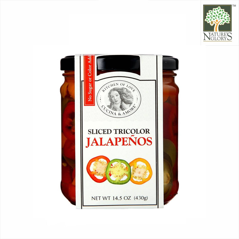 Kitchen & Love Sliced Tri-color Jalepenos 430g(BB: