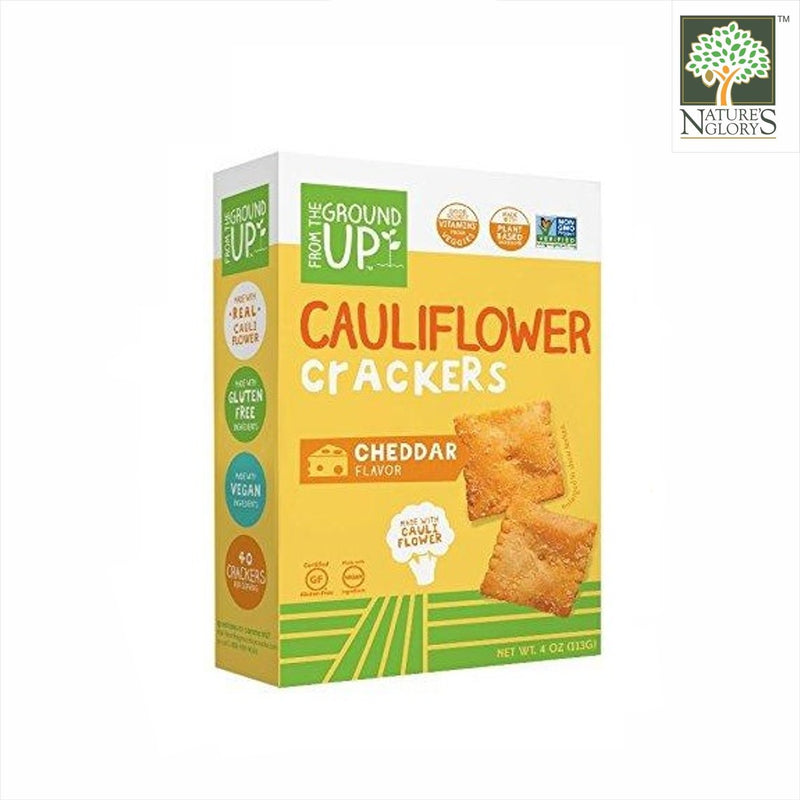 Cauliflower Cheddar Cracker 4oz From The Ground Up(BB: June 14,2023)