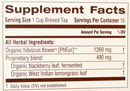 Organic Hibiscus Herbal Wellness Tea, Traditional Medicinals - Supplement Facts