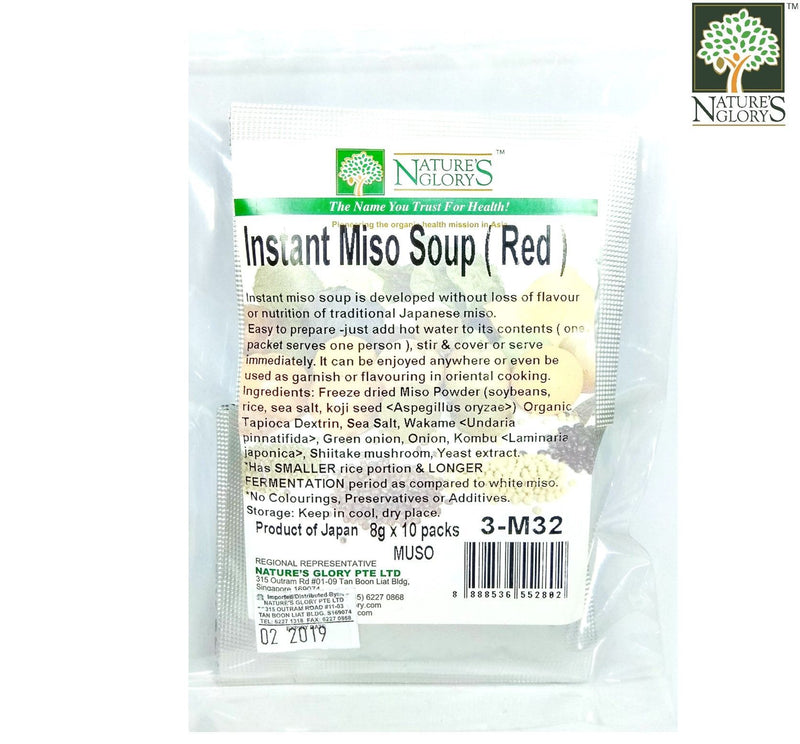 Instant Miso Soup (Red) Nature's Glory 8g x 10