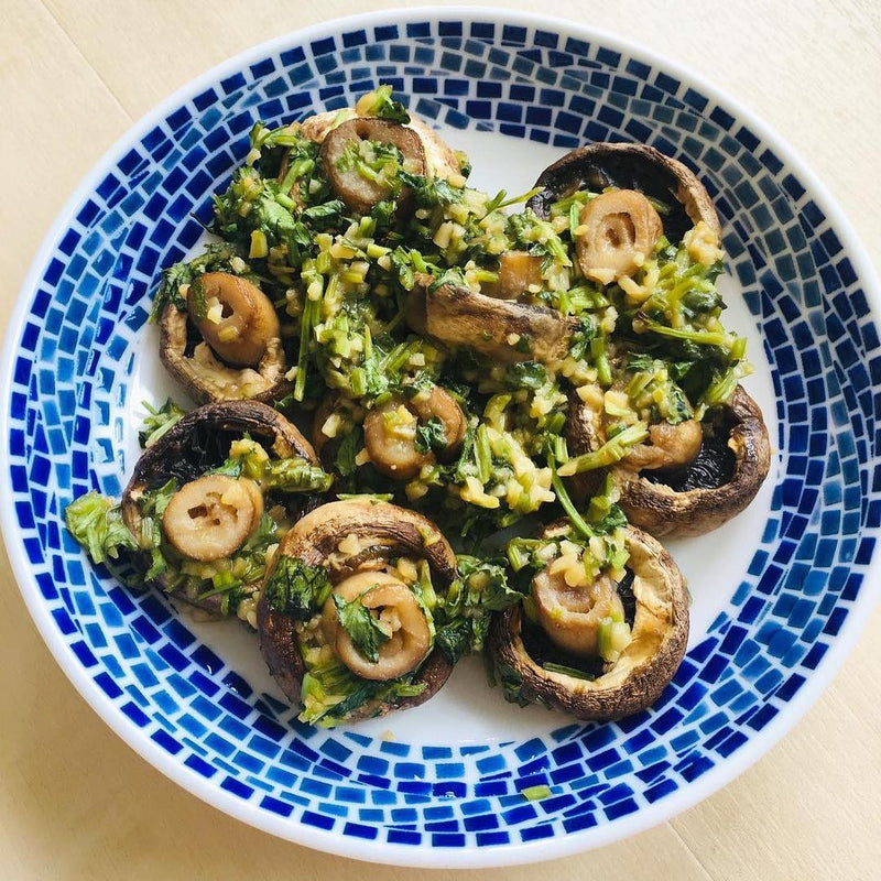 Miso Mushroom Garlic Roast